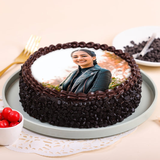 Chocolatey Richness Photo Cake