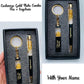 Gold flake pen keychain combo