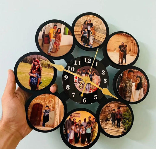 Customize Round Shape Photo wall clock