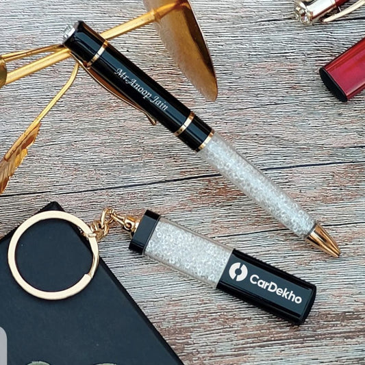 Personalised Pen Keychain Combo Mini Gift Hamper