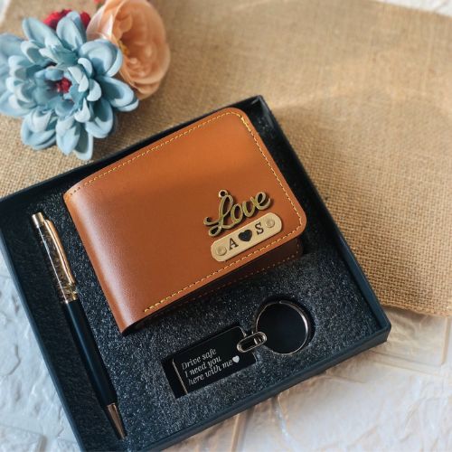 Wallet, pen, keychain small combo
