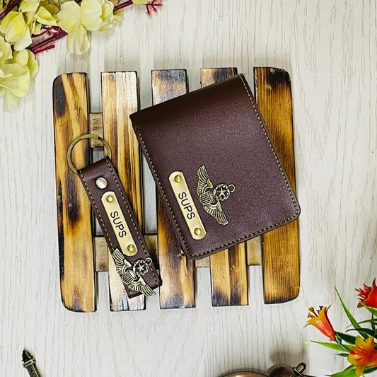 Wallet and keychain small combo