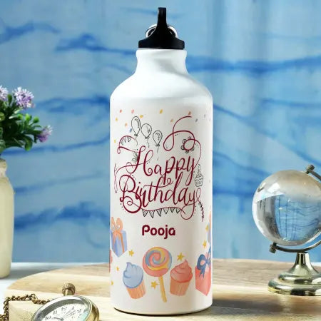 Birthday Wishes Personalized Sipper Water Bottle