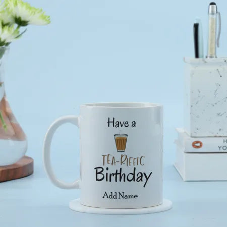 Personalized Birthday Mug for Tea Lovers