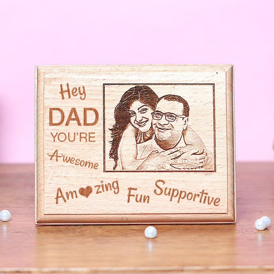 Personalised Wooden Dad Frame