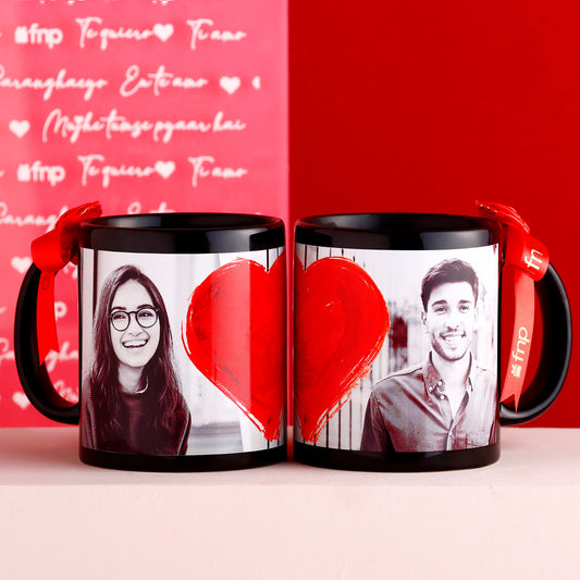 Personalised photo print love mug