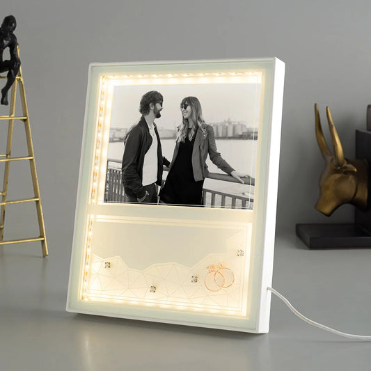 Personalised LED couple photo frame