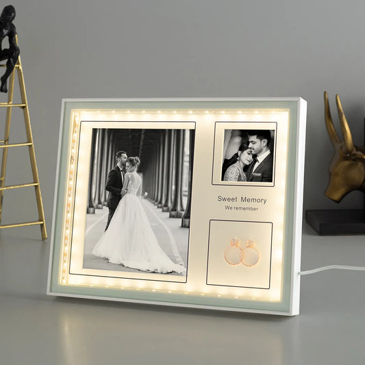 Personalised 2 In 1 LED Table Top Photo Frame